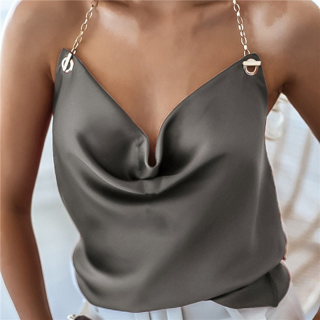 Thin Wild Solid Camis Vest Women Tank Tops