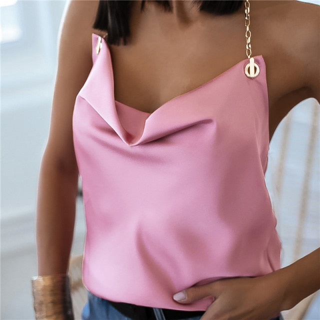 Thin Wild Solid Camis Vest Women Tank Tops