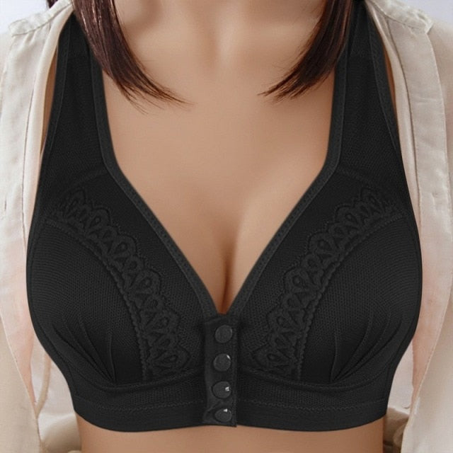 Wire Free Lingerie Full Cup Bralette Cotton Underwear Bra