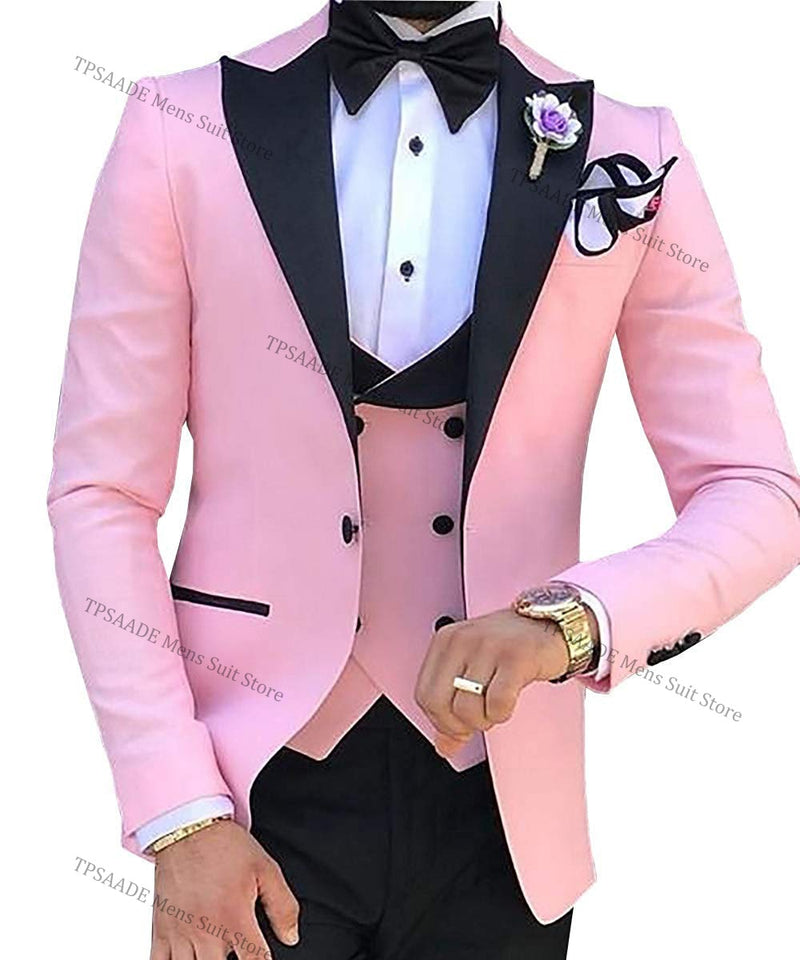 Custom 3 Pieces Wedding Men Suit