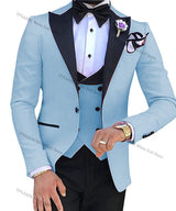 Custom 3 Pieces Wedding Men Suit