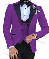 Custom 3 Pieces Wedding Men Suit