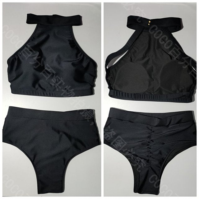 Sexy High Waist Shorts Split  Suit