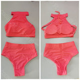 Sexy High Waist Shorts Split  Suit