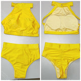Sexy High Waist Shorts Split  Suit