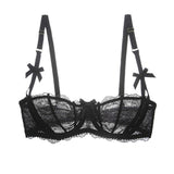 C D Cup Sexy Embroidery Lingerie Lace Bra