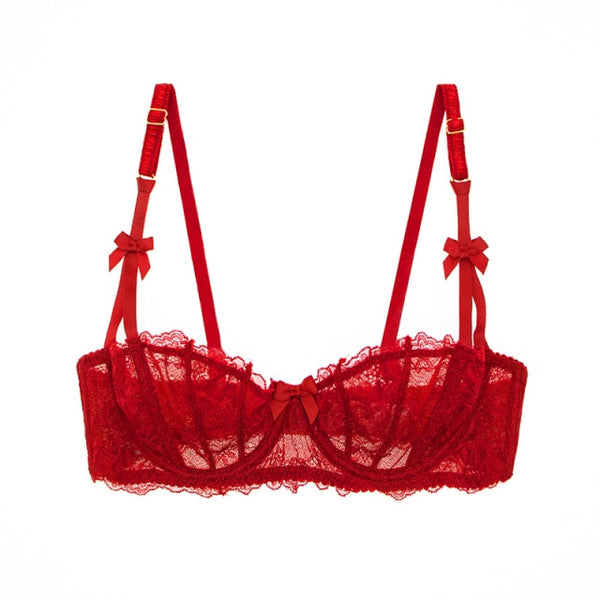 Ultrathin Underwear Cup Sexy Embroidery Lingerie Lace Bra