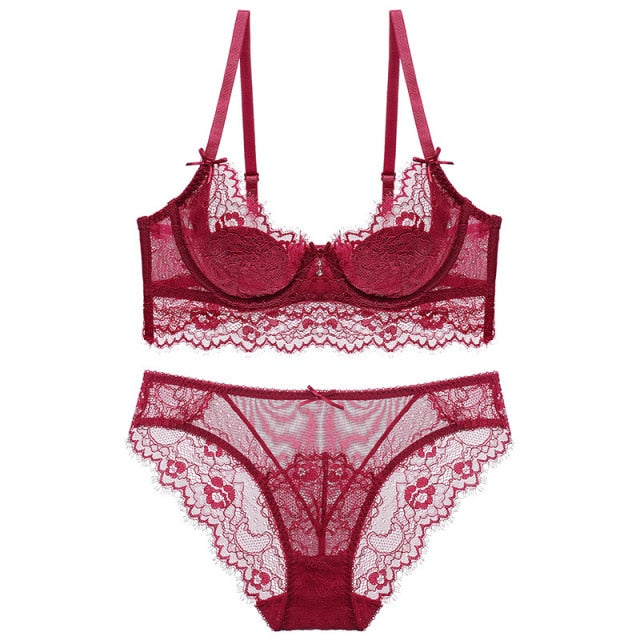Sexy Lingerie Thin Cup Push Up Lace Bras