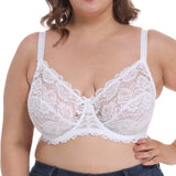 Sexy Lingerie Underwire Embroidery Transparent Bra