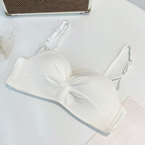Small Chest Wireless Push Up Underwear Thin Shoulder Strap Bra