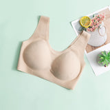 SuyaDream Women 3/4 Cups Seamless Bras Natural Silk