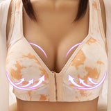 Front Closure Solid Color Brassiere Wireless Bralette Breast Bras
