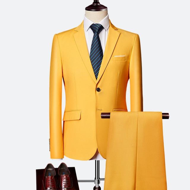 Casual 3 Piece Gentlemen Costume Suits