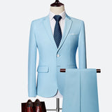 Casual 3 Piece Gentlemen Costume Suits