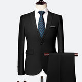 Casual 3 Piece Gentlemen Costume Suits
