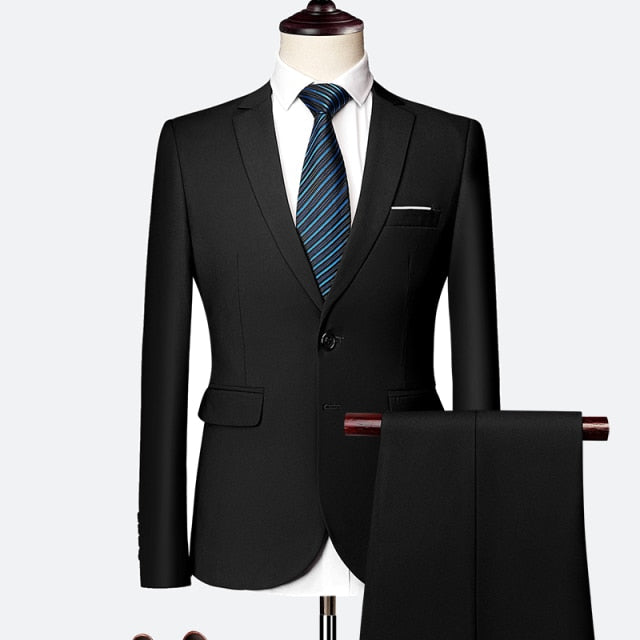 Casual 3 Piece Gentlemen Costume Suits