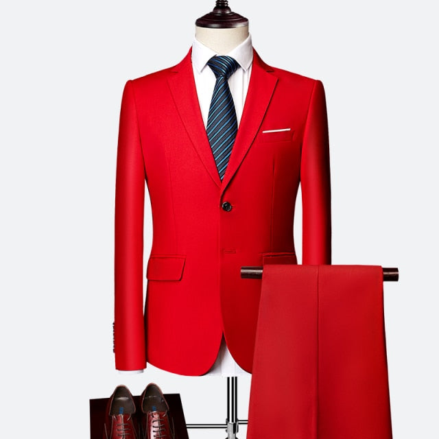 Casual 3 Piece Gentlemen Costume Suits