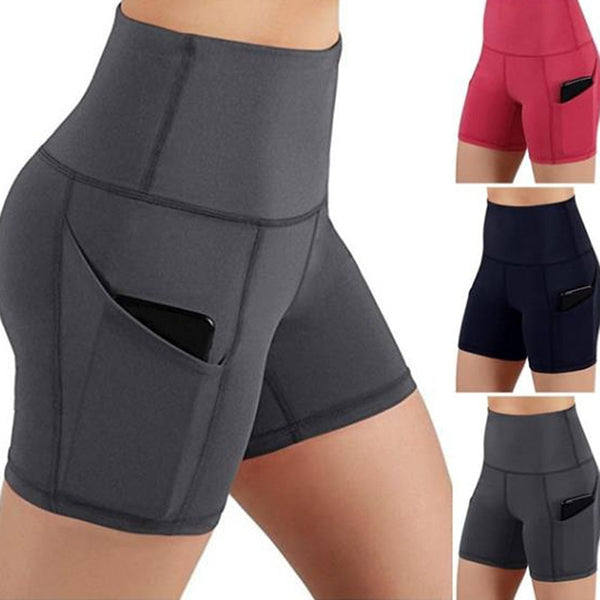 High Waist Lifting Push Up Tight Sports Pocket Fitness Yoga Short