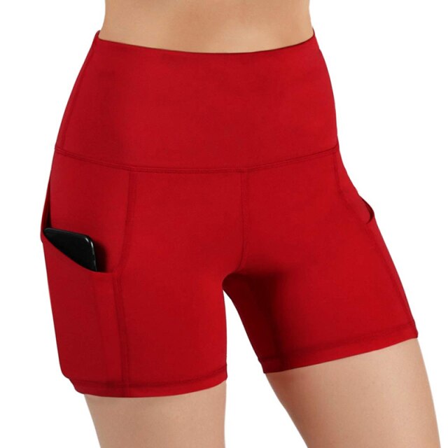 High Waist Lifting Push Up Tight Sports Pocket Fitness Yoga Short