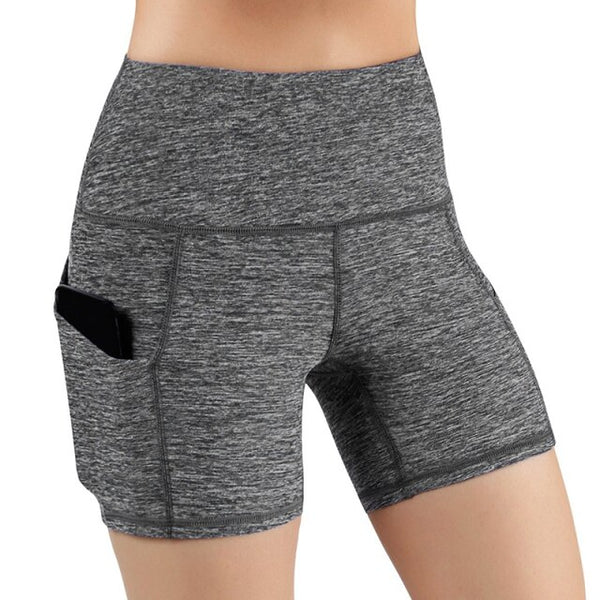 High Waist Lifting Push Up Tight Sports Pocket Fitness Yoga Short