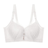 Deep V Full Coverage Brassiere Floral Non Padded Push Up Bra