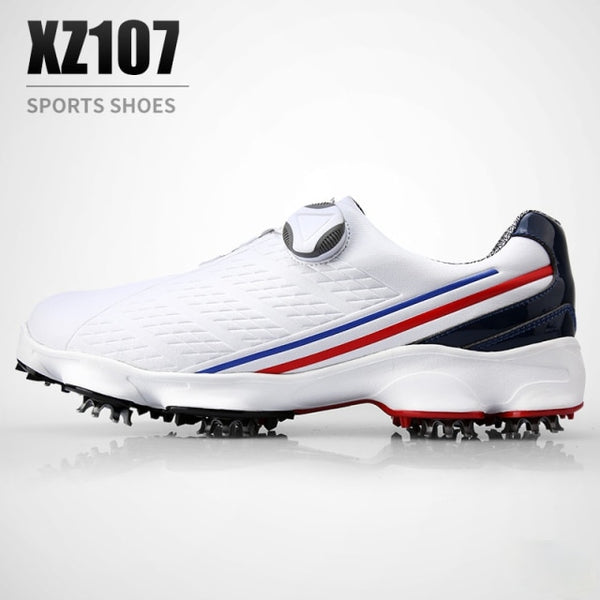 Comfortable Knob Buckle Golf Men Shoes