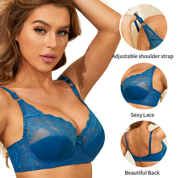 Underwear Large Tube Top Female Push Up Lace Bra
