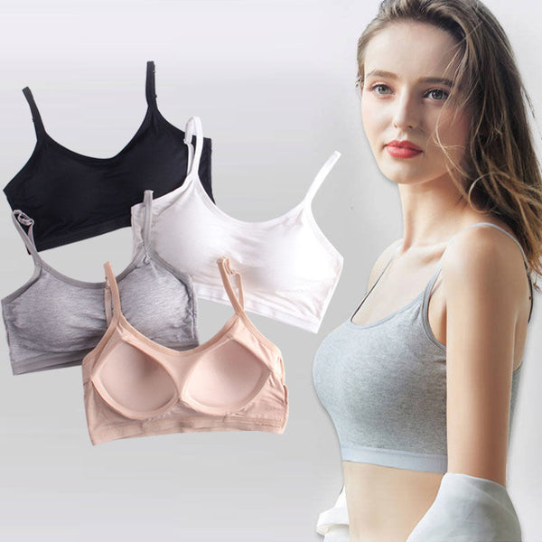 Pure Cotton Without Underwire Casual Seamless Bra