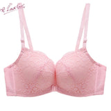 Sexy Front Closure Comfortable Seamless Push Up And Lace Bra