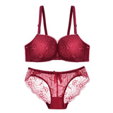 Sexy Front Closure Comfortable Seamless Push Up And Lace Bra