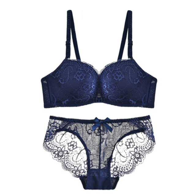 Sexy Front Closure Comfortable Seamless Push Up And Lace Bra