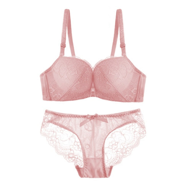 Sexy Front Closure Comfortable Seamless Push Up And Lace Bra
