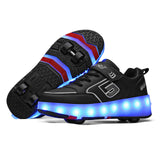 Roller Skates Four Wheels Led Light Luminous Sneaker