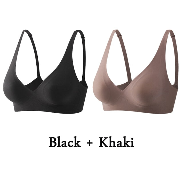 Sexy Wirefree Soft Big Bralette Seamless Bra