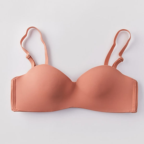 Sexy Covnvertible Straps Solid Color 1/2 Cup Bra