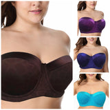 Padded Strapless Underwire Multiway Half Cup Bra