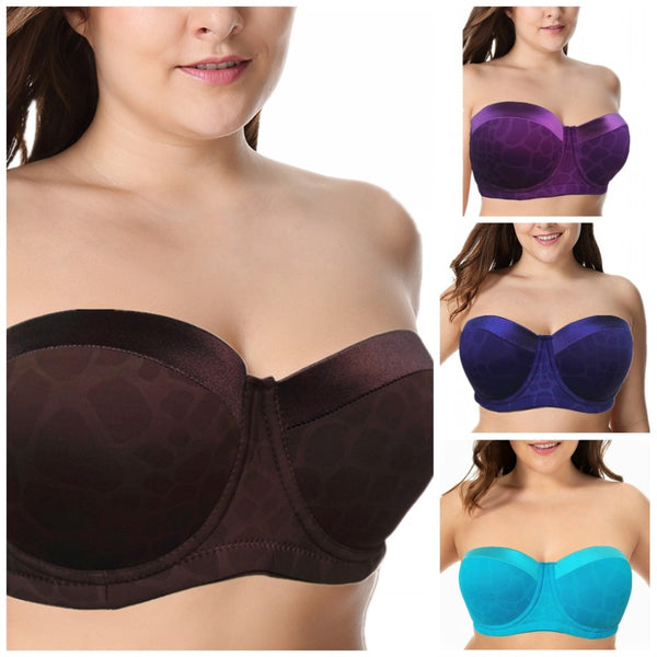 Padded Strapless Underwire Multiway Half Cup Bra