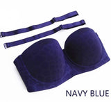 Padded Strapless Underwire Multiway Half Cup Bra