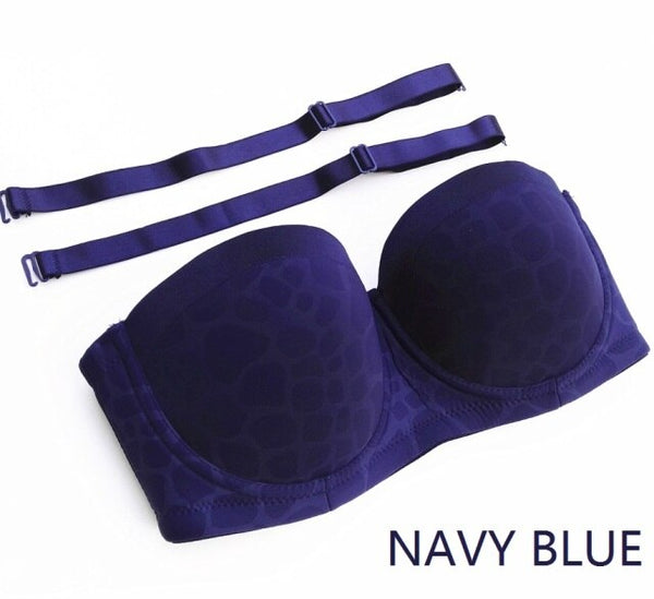 Padded Strapless Underwire Multiway Half Cup Bra