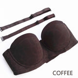 Padded Strapless Underwire Multiway Half Cup Bra