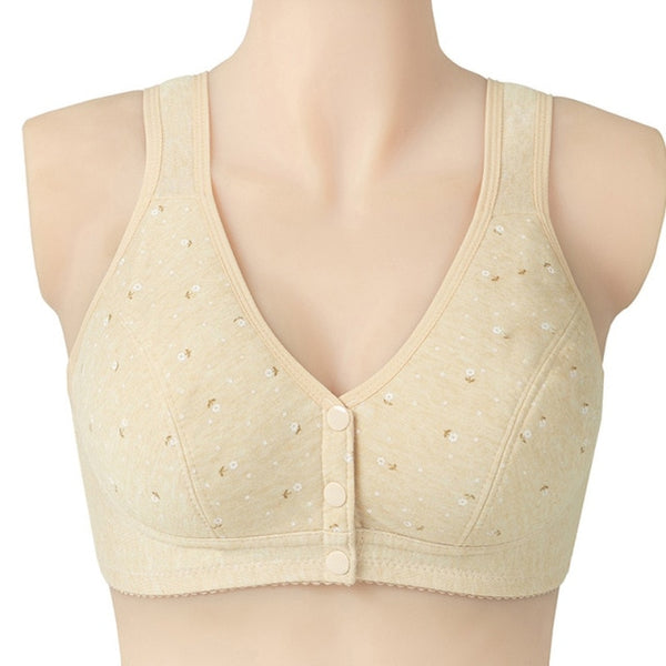 Gobetter Thin Front-Close Underwear BrasSeamless Bra