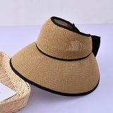 Wide Brim Air UV Protection Empty Bow Summer Hat