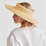 Empty Top Round Elegant Casual Panama Summer Hat