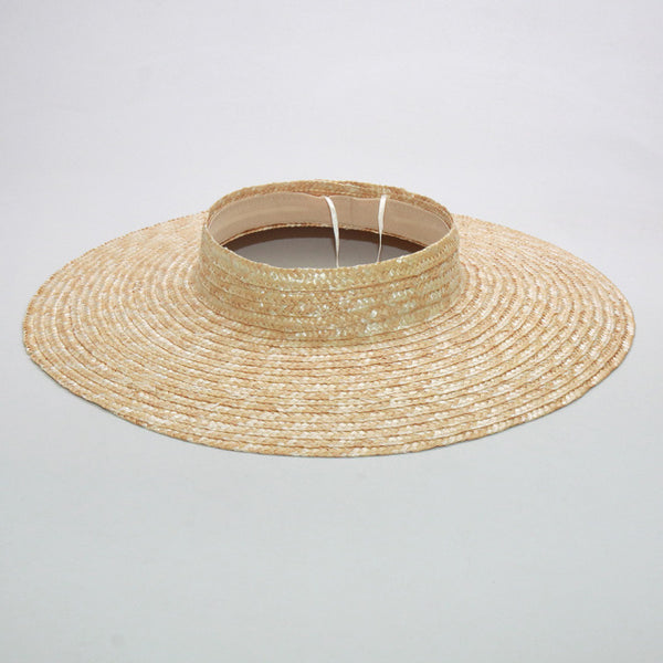 Empty Top Round Elegant Casual Panama Summer Hat