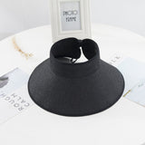 Visors Chapeau Foldable Wide Large Femme Summer Hat