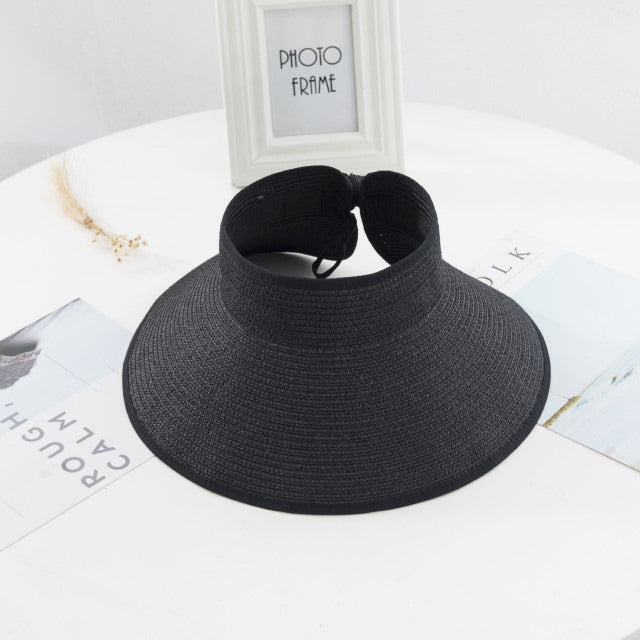 Visors Chapeau Foldable Wide Large Femme Summer Hat