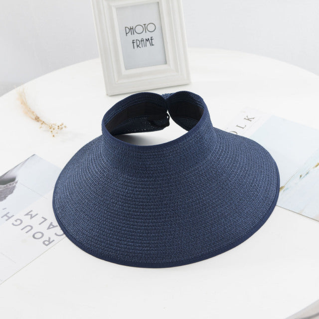 Visors Chapeau Foldable Wide Large Femme Summer Hat