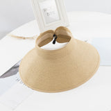 Visors Chapeau Foldable Wide Large Femme Summer Hat
