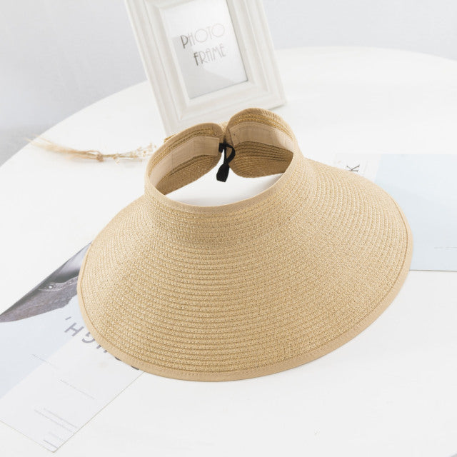 Visors Chapeau Foldable Wide Large Femme Summer Hat