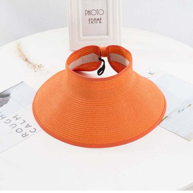 Visors Chapeau Foldable Wide Large Femme Summer Hat